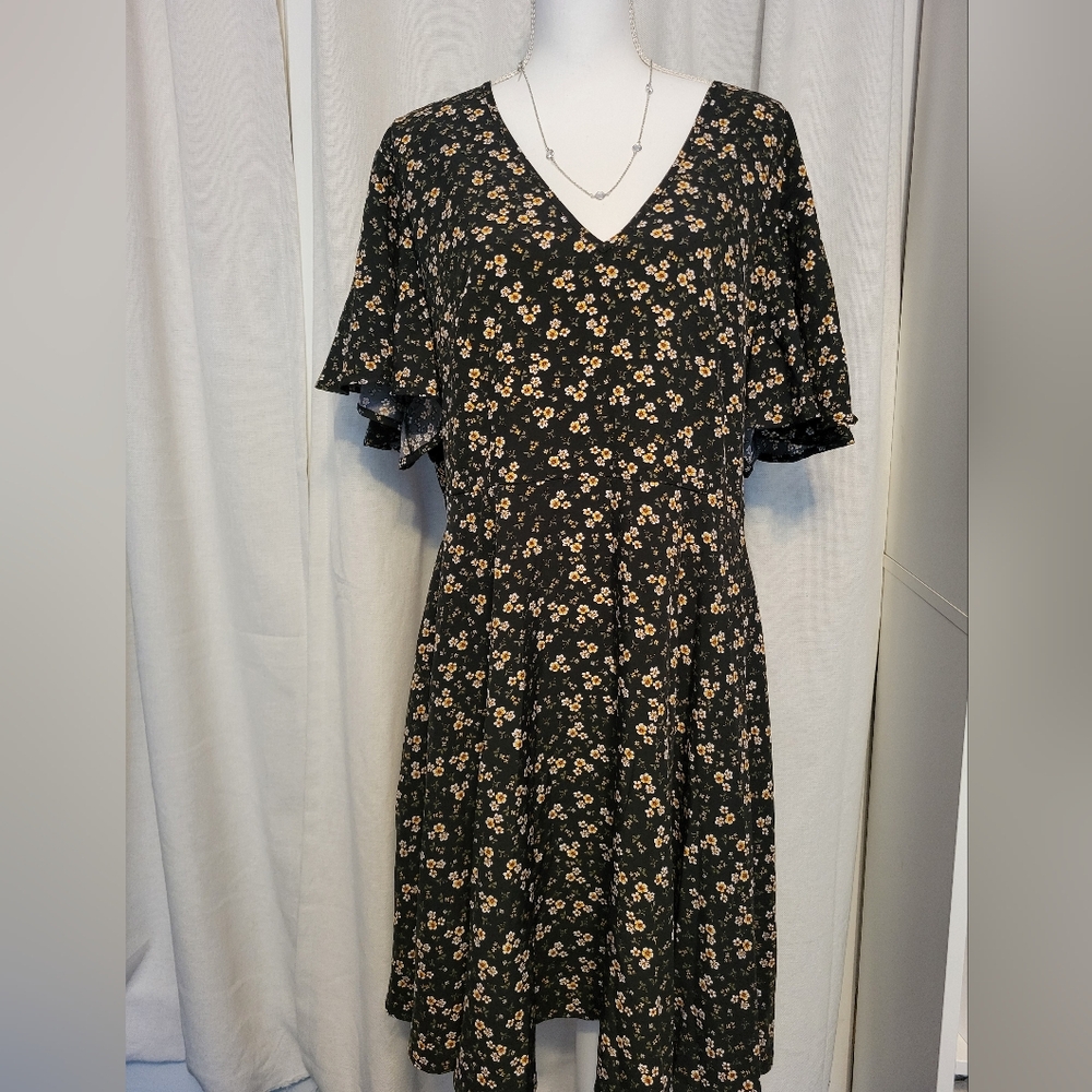 Flutter Sleeve Dress